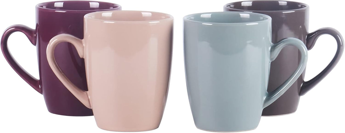 Elevate Your Dining Experience with the Autumn Foliage Color Wave 16-Piece Stoneware Dinnerware Set
