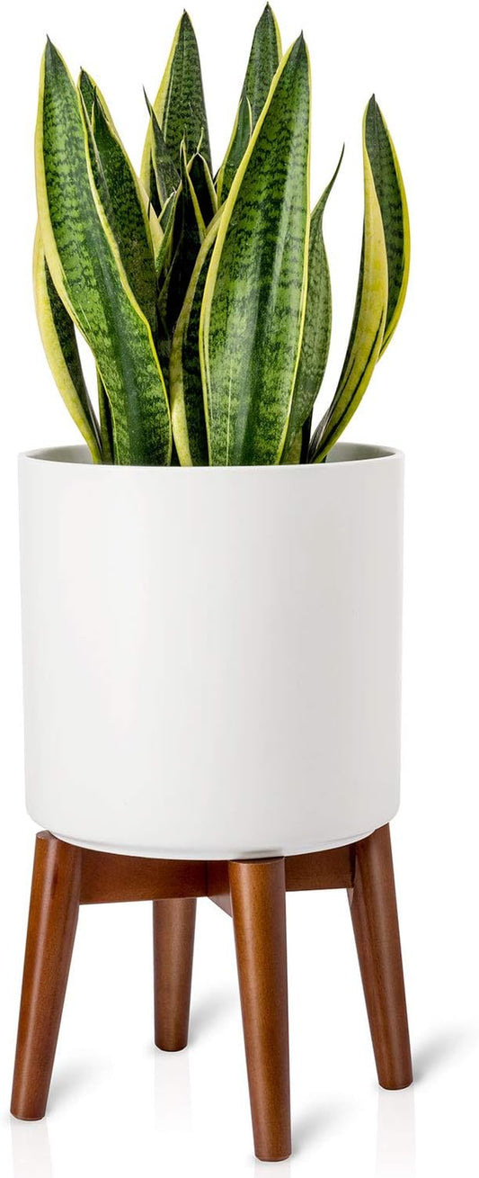 Elevate Your Space with Our Handcrafted Mid-Century Modern Plant Stand - Perfect for Indoor Decor, Brown
