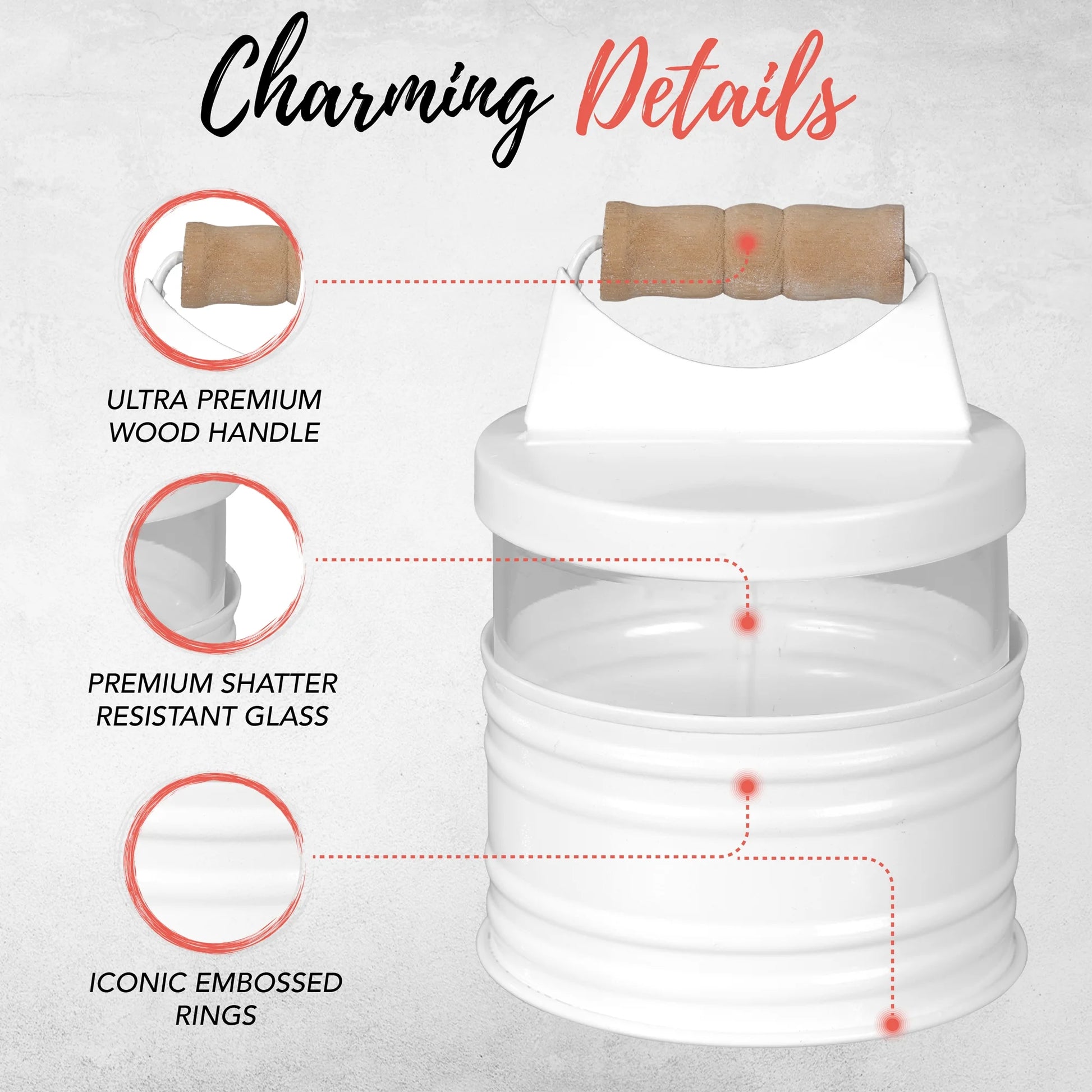 Elevate Your Bathroom Aesthetic with the Farmhouse 4-Piece White Bathroom Accessories Set