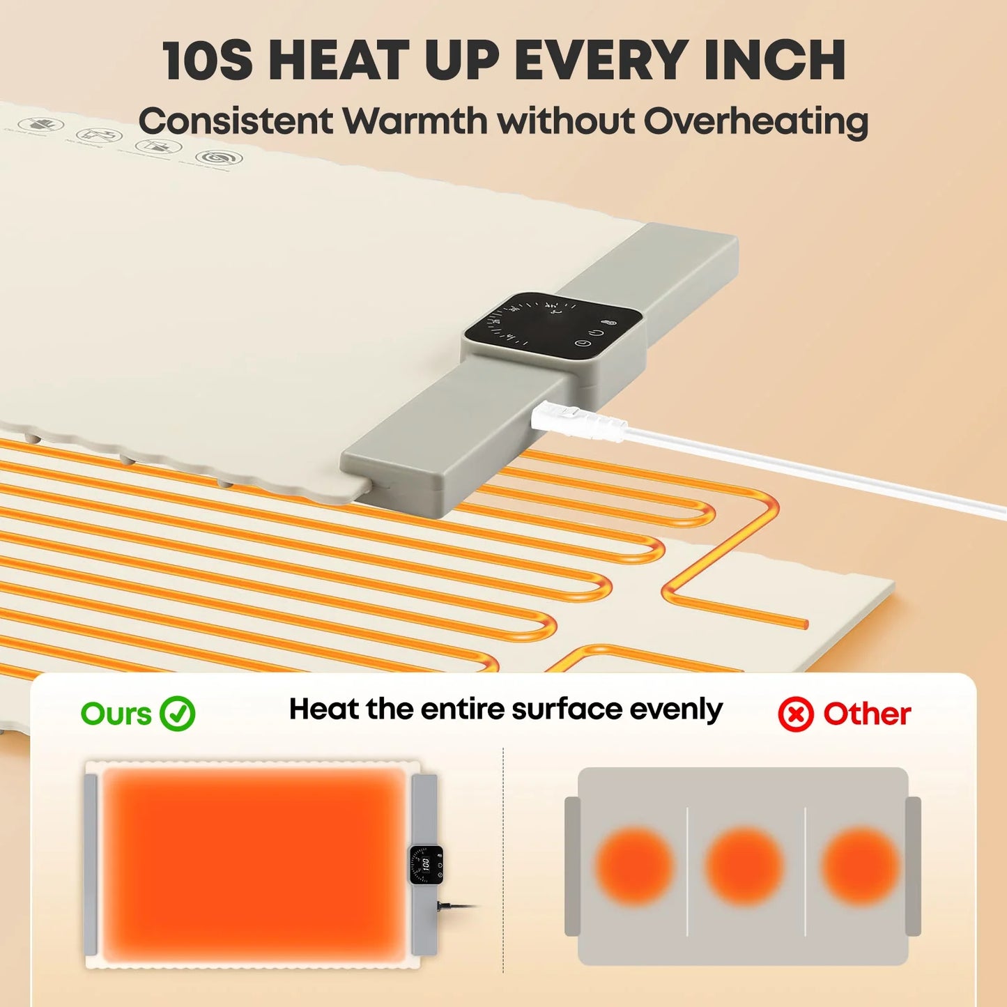 Elevate Your Dining Experience with the Versatile Foldable Silicone Electric Warming Tray - Perfect for Parties and Home Use!