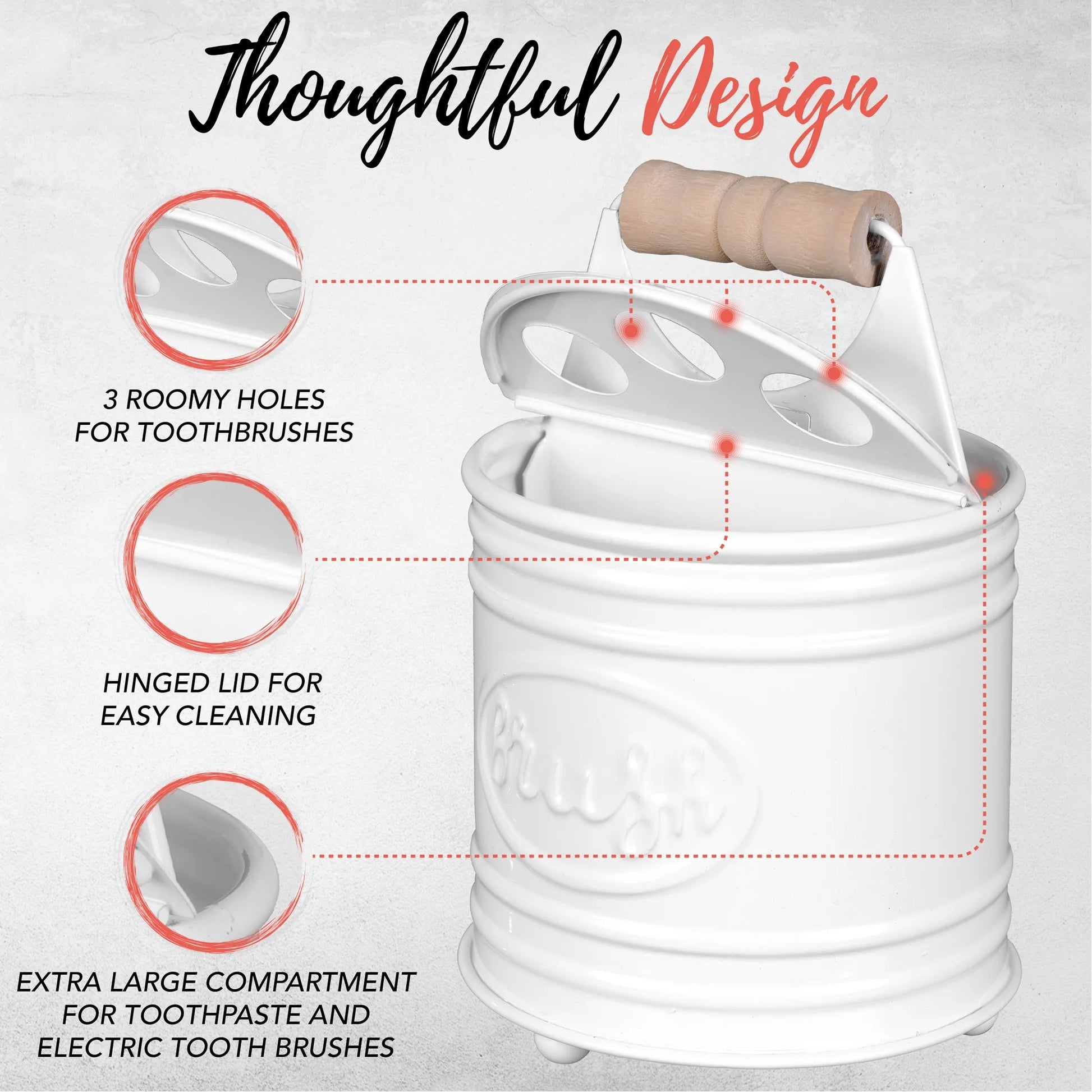 Elevate Your Bathroom Aesthetic with the Farmhouse 4-Piece White Bathroom Accessories Set