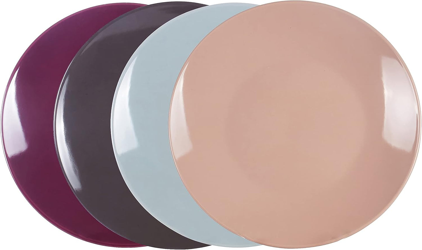 Elevate Your Dining Experience with the Autumn Foliage Color Wave 16-Piece Stoneware Dinnerware Set